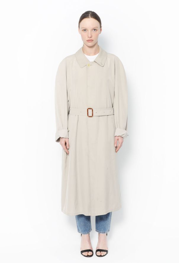 Burberry Vintage Classic Belted Trench Beige 80s - 4