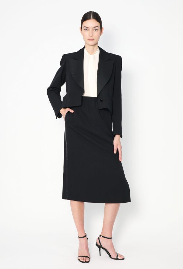 Saint Laurent Vintage Notched Smoking Ensemble - 6