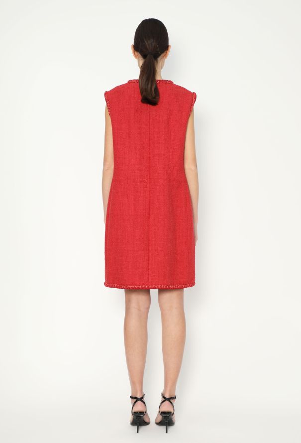 Chanel 2022 Tweed Braided Trim Dress - 4