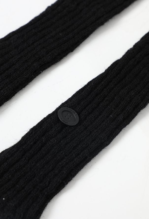 Chanel Fingerless Wool Gloves - 2