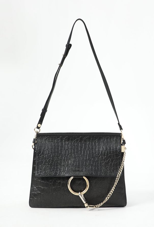 Chloé S/S 2015 Crocodile Embossed Faye Bag - 1