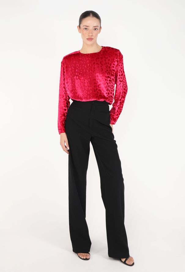 Saint Laurent Fall 1985 Dévoré Cheetah Top - 5