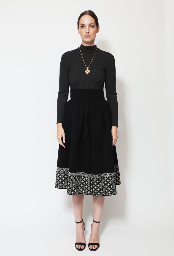 Saint Laurent 90s Rive Gauche Knit Skirt - 3