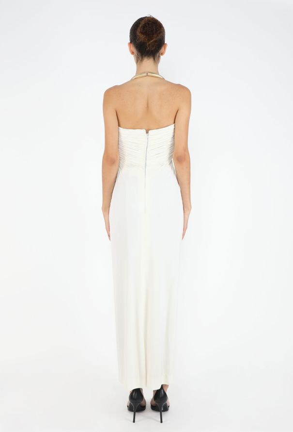 Azzaro RARE 1975 Grecian Halter Gown - 5