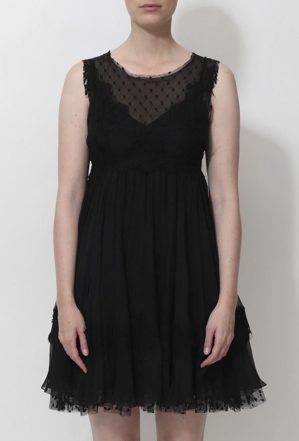 Dolce & Gabbana Ruffled Lace Flared Dress - 2
