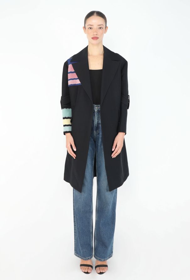 Céline Resort 2015 Chevron Patchwork Coat - 4