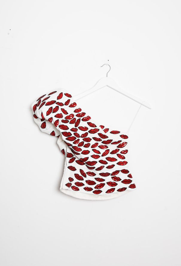 Saint Laurent Iconic S/S 2014 Sequin Lip Top - 12