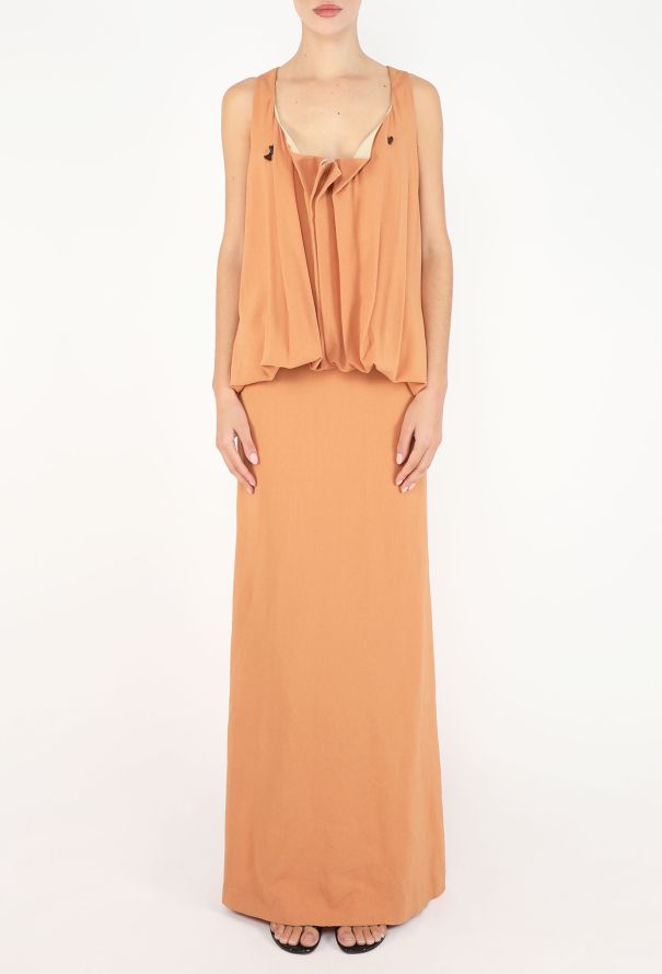 Jean Paul Gaultier S/S 1999 Draped Cowl Neck Gown - 3