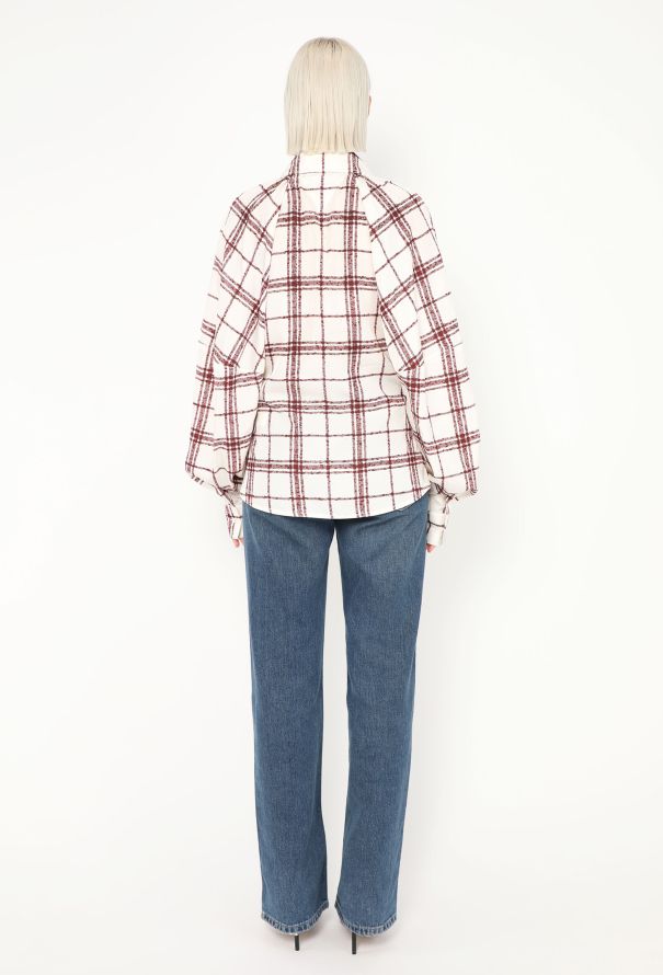 Bottega Veneta 2023 Plaid Silk Shirt - 5