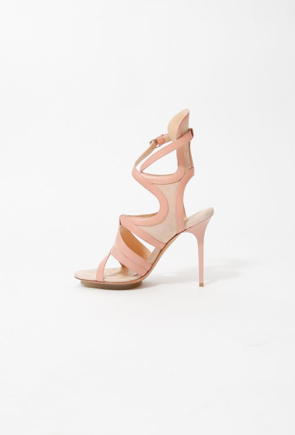 Balenciaga Resort 2009 Leather Trim Suede Sandals - 4