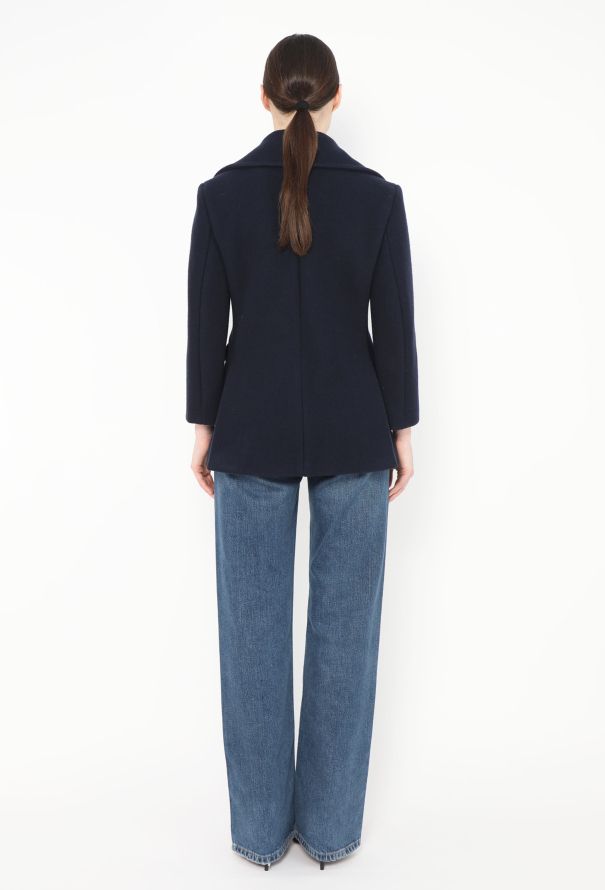 Céline 2010 Felted Wool Peacoat - 5