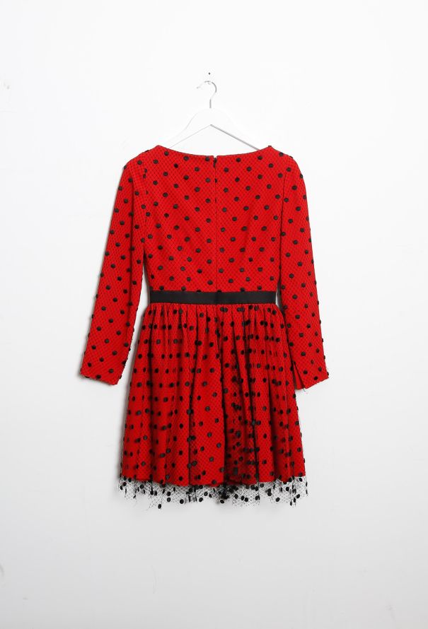 Saint Laurent F/W 2015 Dotted Lace Dress - 9