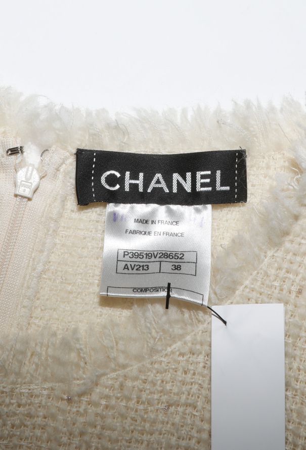 Chanel ICONIC F/W 2010 Fringed Tweed Dress - 14