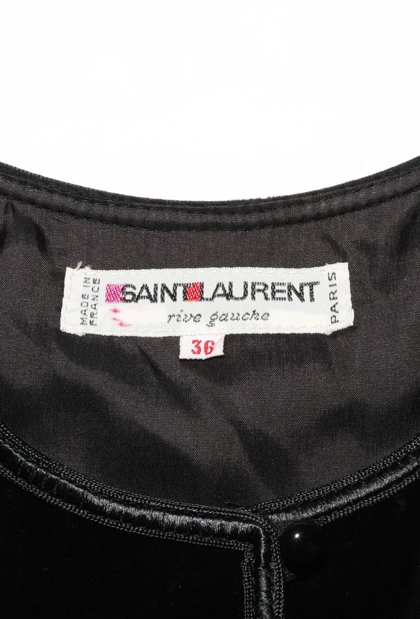 Saint Laurent Collector F/W 1977 Paisley Velvet Russian Dress - 6