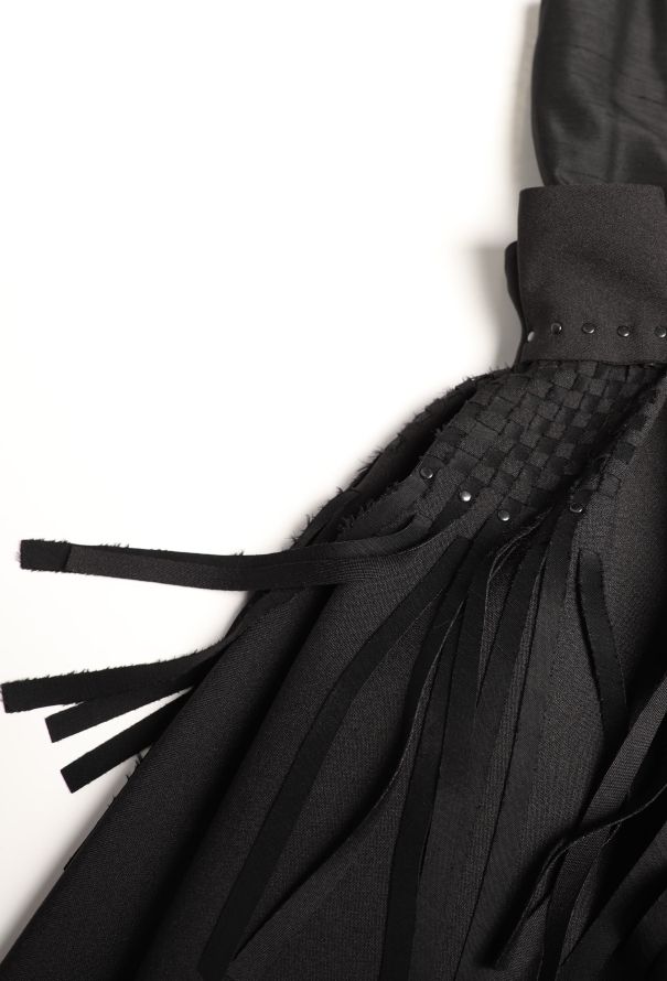 Noir Kei Ninomiya S/S 2016 Fringe Peplum Dress - 8