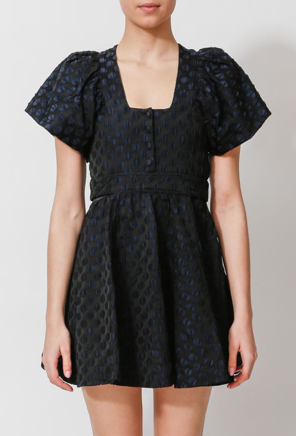 Balenciaga 2007 Dotted Flared Mini Dress - 1
