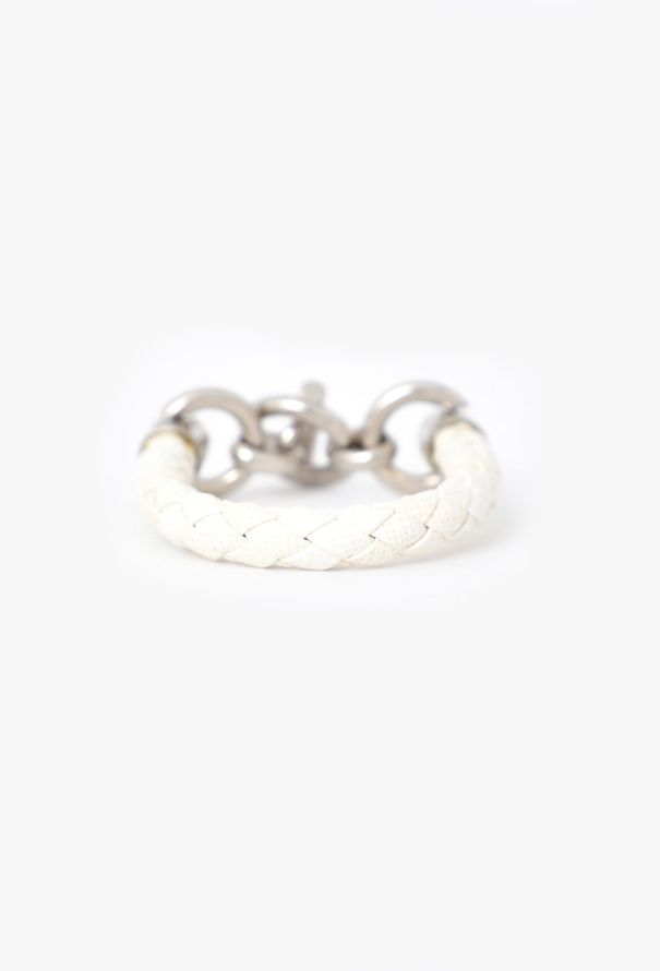 Prada Saffiano Leather Toggle Bracelet - 4