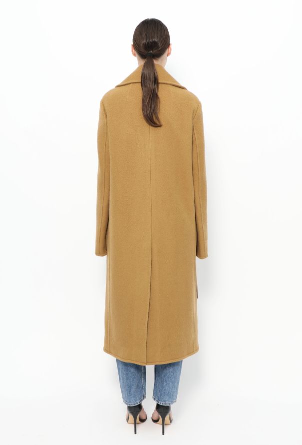Céline Notched Camel Coat - 5