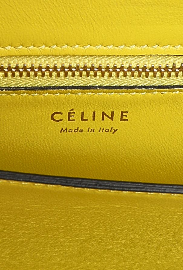 Céline Mini Classic Box Black and yellow Python Bag - 11