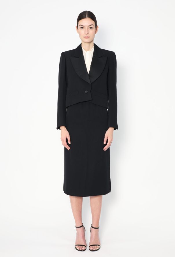 Saint Laurent Vintage Notched Smoking Ensemble - 1