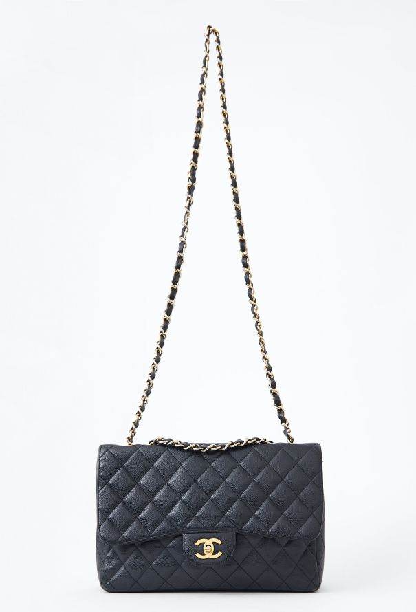 Chanel Caviar Jumbo Timeless Flap Bag - 2