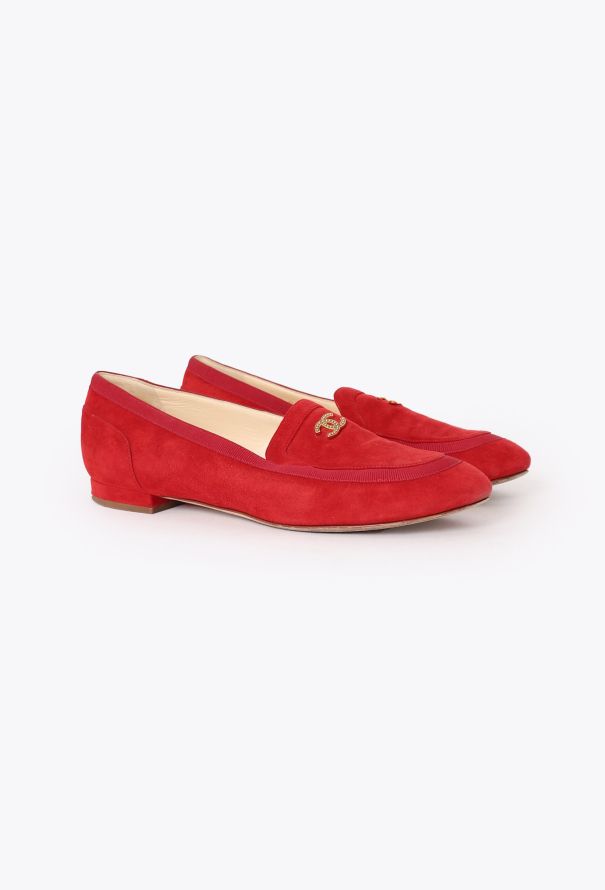Chanel 2017 Suede 'CC' Mocassins - 3