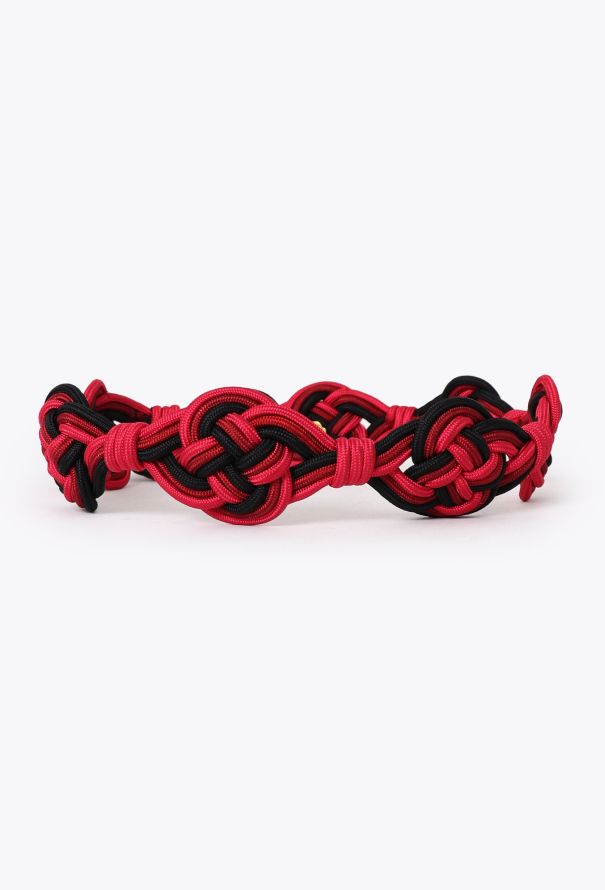 Saint Laurent Vintage Woven Silk Belt - 3