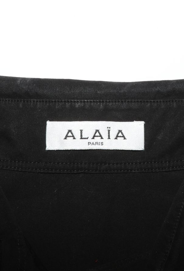 Alaïa Fluted Cotton Shirt Dress - 5