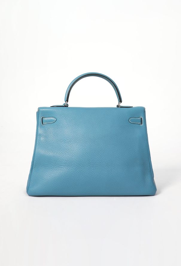 Hermès Bleu Jean Clemence Kelly Retourné 35 - 5