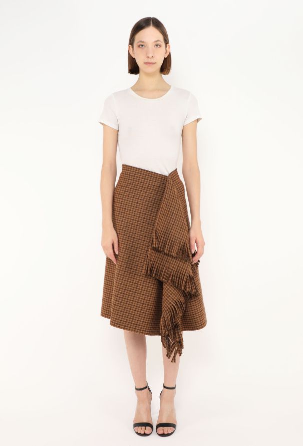 Balenciaga Pre-Fall 2018 Asymmetrical Fringe Skirt - 1