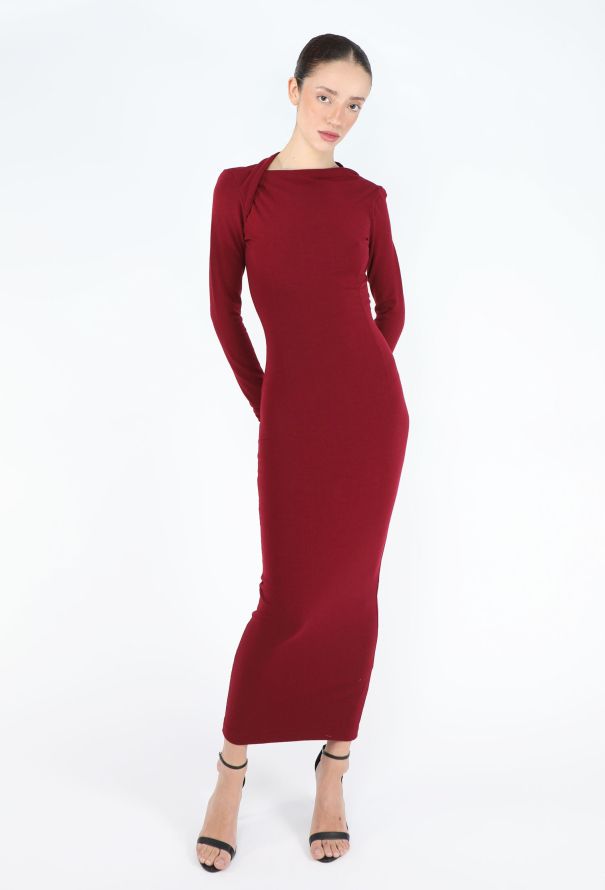 Dolce & Gabbana '80s Jersey Draped Bodycon Dress - 5