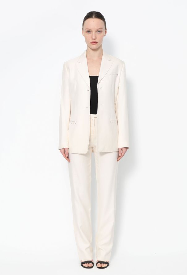 Gianni Versace '80s Embellished Silk Suit - 1