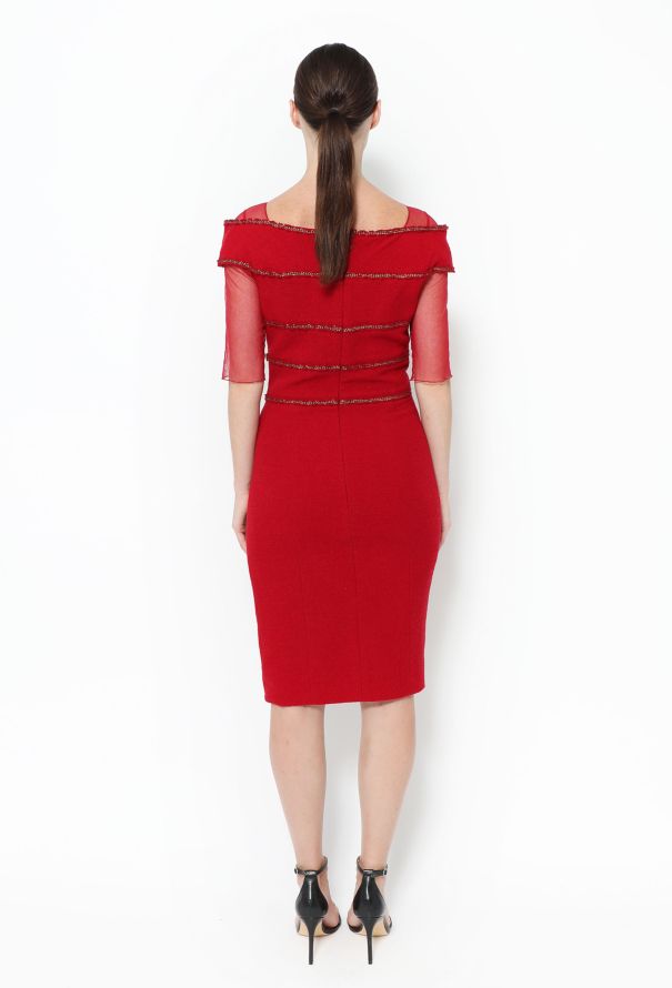 Chanel Resort 2010 Ruched Bouclé Dress - 4