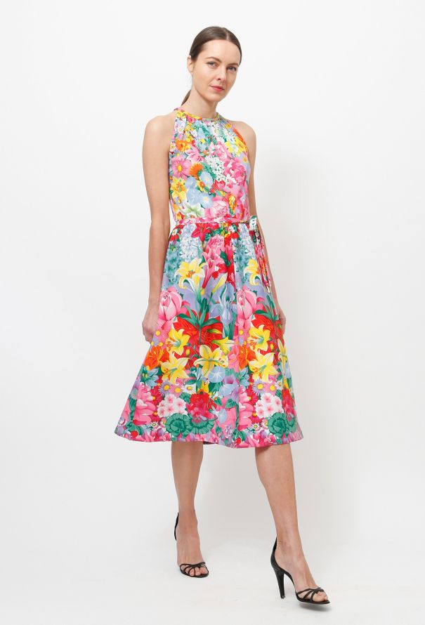 Lanvin 70s Tropical Print Dress - 1