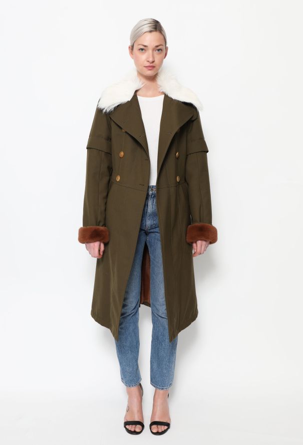 Chloé F/W 2019 Faux Fur Belted Coat - 3