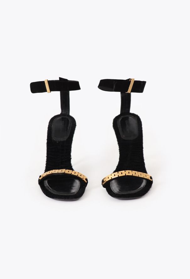 Céline 2010 Textured Chainlink Sandals - 1