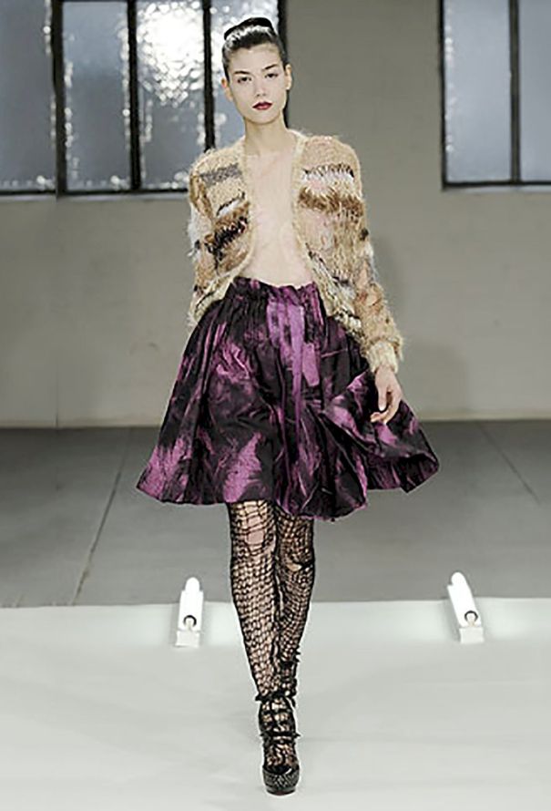 Rodarte F/W 2008 Abstract Print Skirt - 2