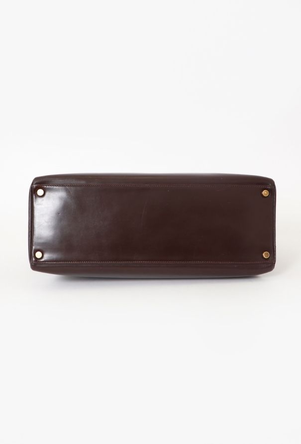 Hermès '60s Brown Box Kelly Retourné 35 - 7