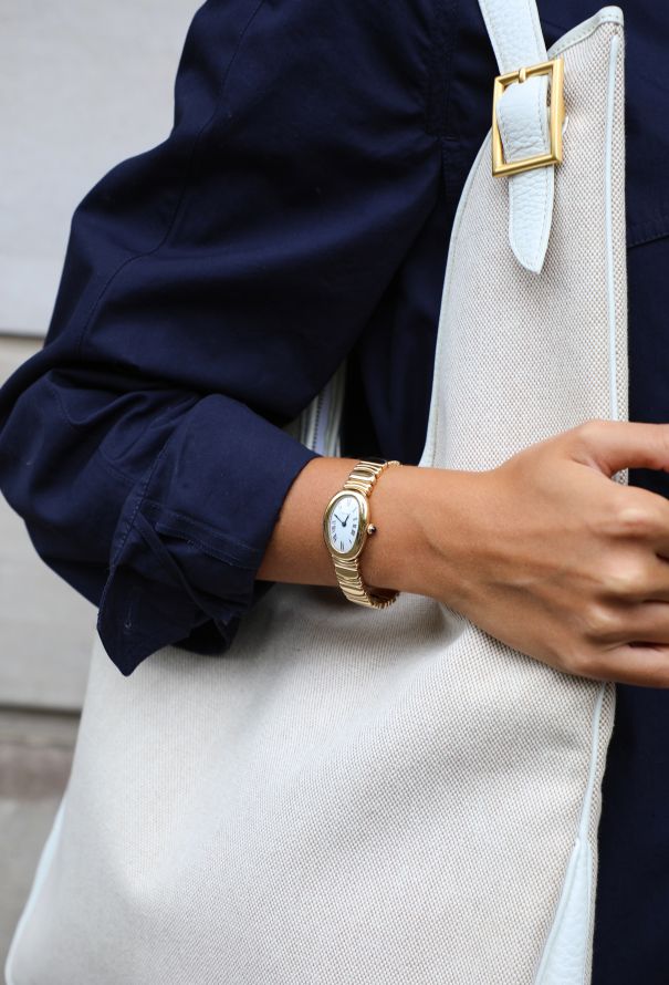 Cartier 18k Yellow Gold Baignoire Watch – Full Gold Bracelet - 5