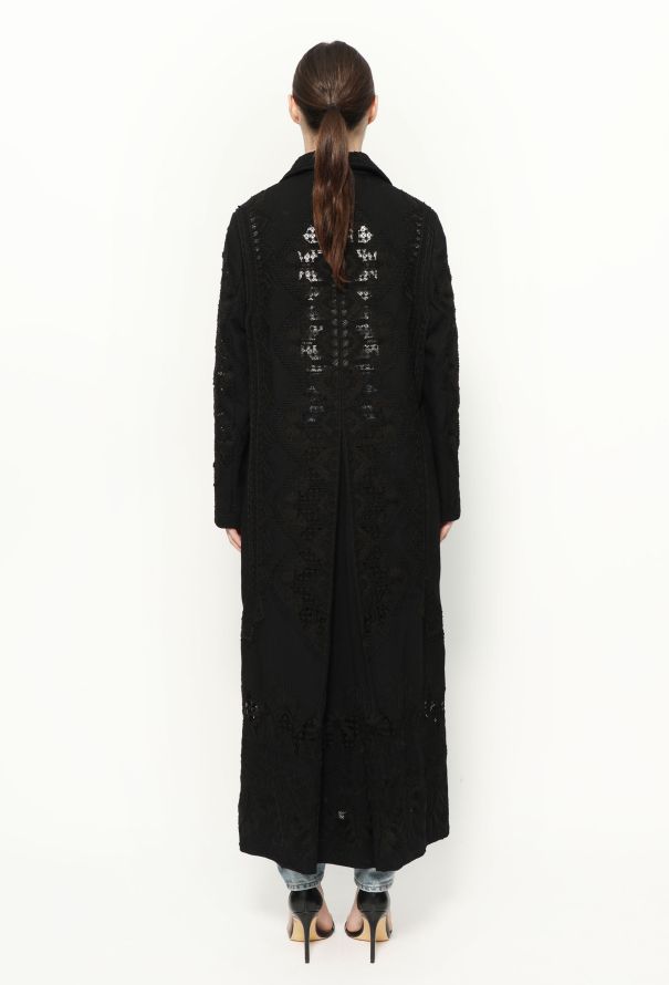 Valentino S/S 2017 Embroidered Lace Coat - 5