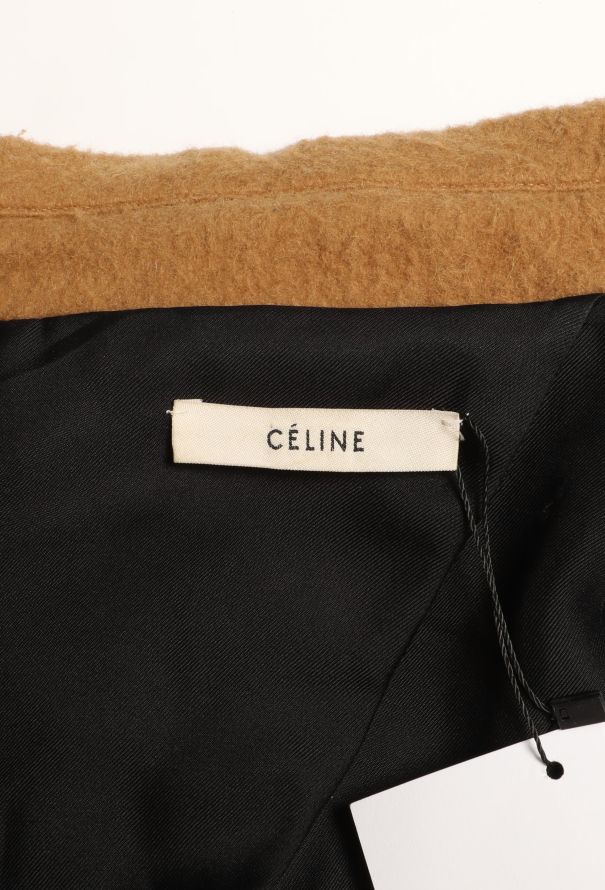 Céline Notched Camel Coat - 6