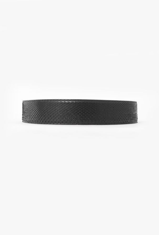 Tom Ford Python Leather Emblem Belt - 4