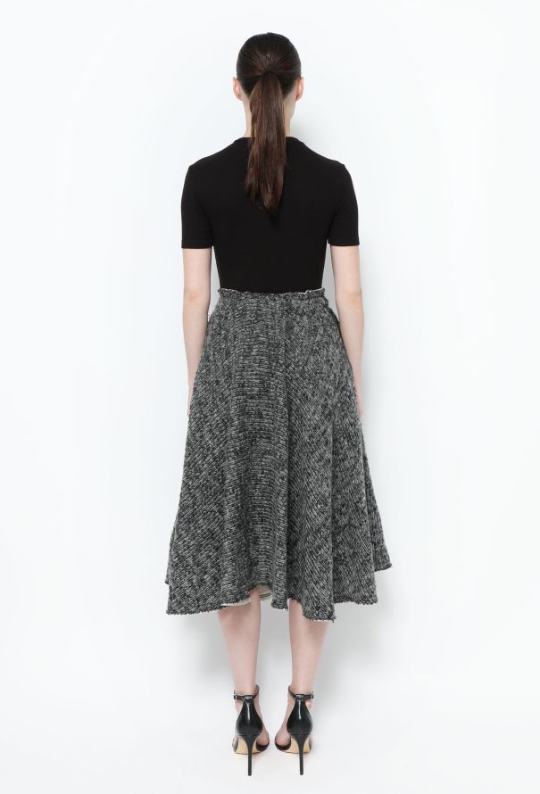 Comme des Garçons Flared Wool Knit Skirt - 3
