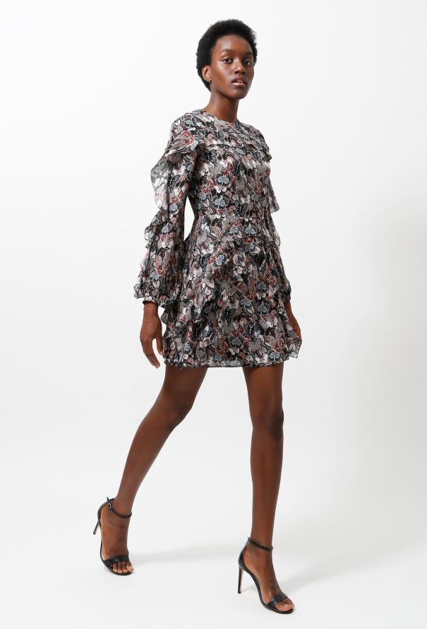 Valentino Butterfly Ruffled Dress - 3