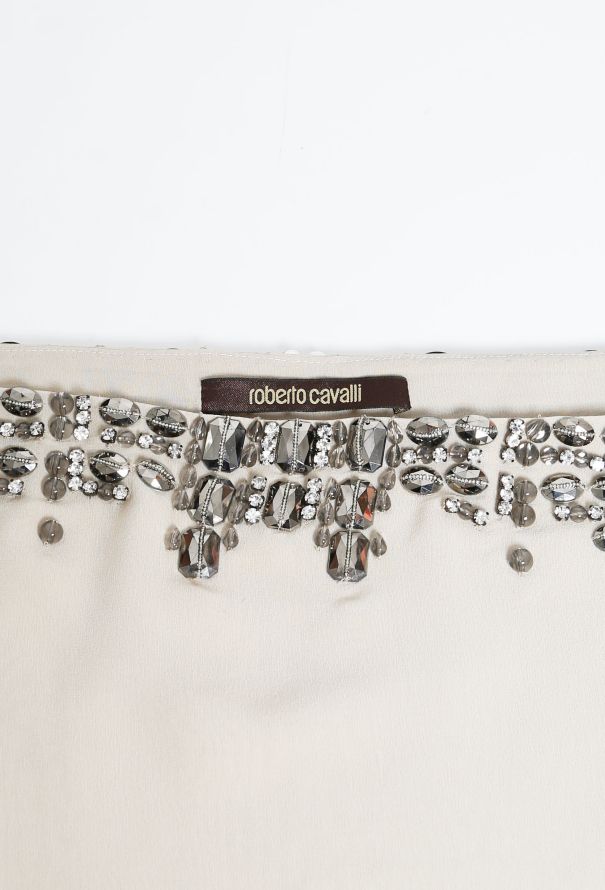 Roberto Cavalli Embellished Silk Top - 4