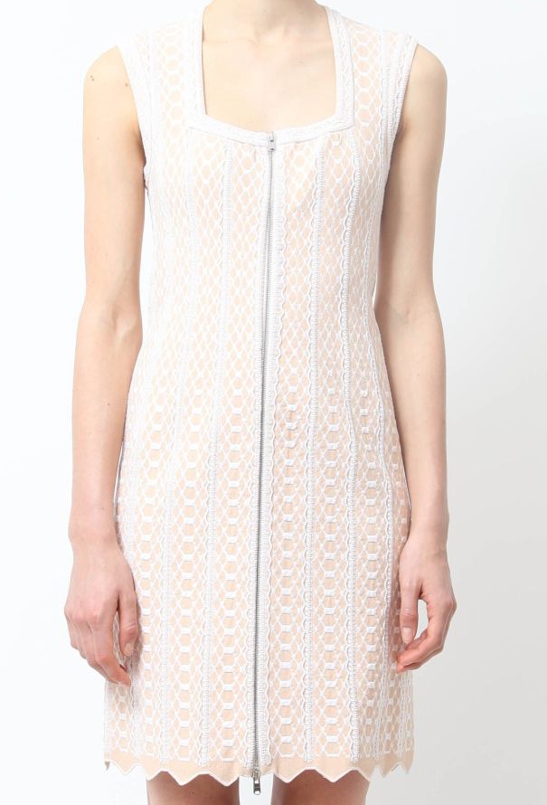 Alaïa Perforated Stretch Dress - 1