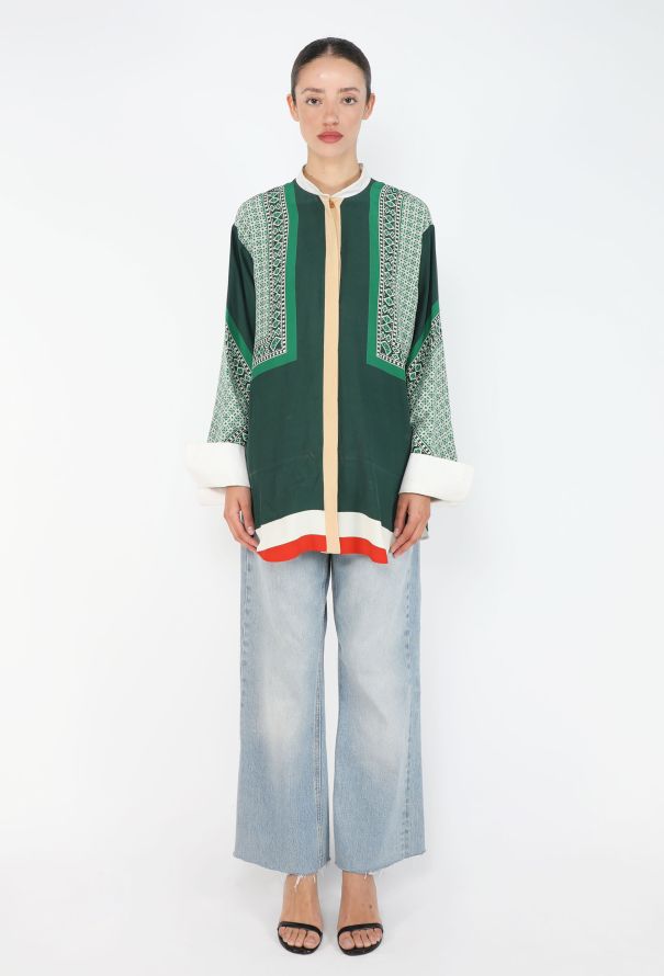 Céline Foulard Print Silk Tunic, S/S 2011 - 1