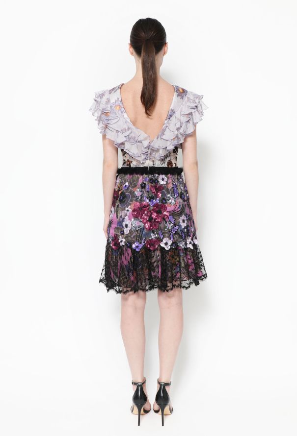 Rodarte S/S 2017 Embroidered Lace Dress - 4