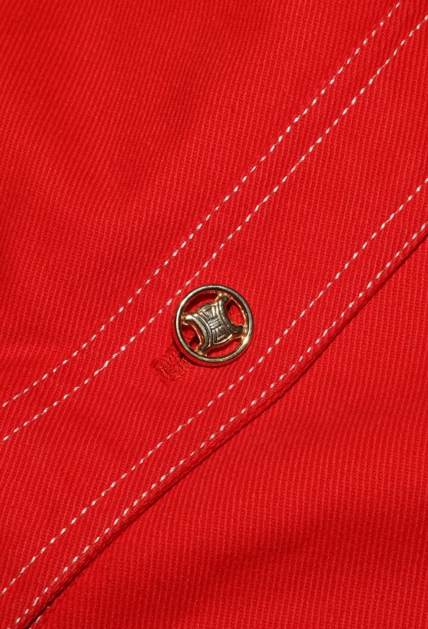 Céline Vintage Denim Triomphe Jacket - 6
