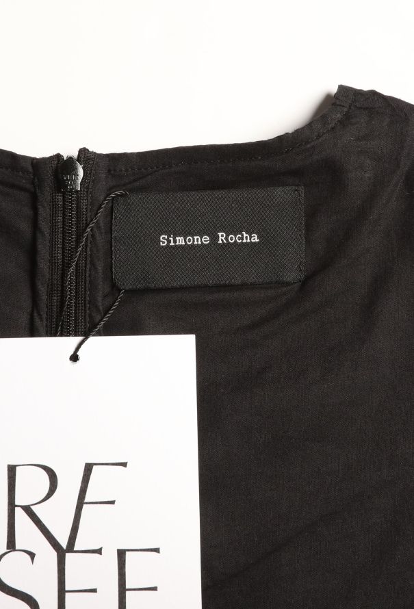Modern Designers Simone Rocha Draped Eyelet Dress - 5